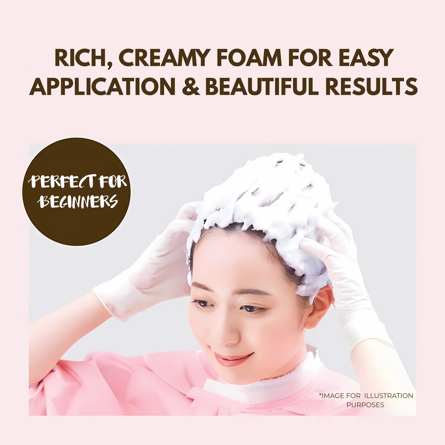 Hoyu Beautylabo Whip Foam Hair Color Kit – Sweet Brown Japanese Hair Dye Made in Japan