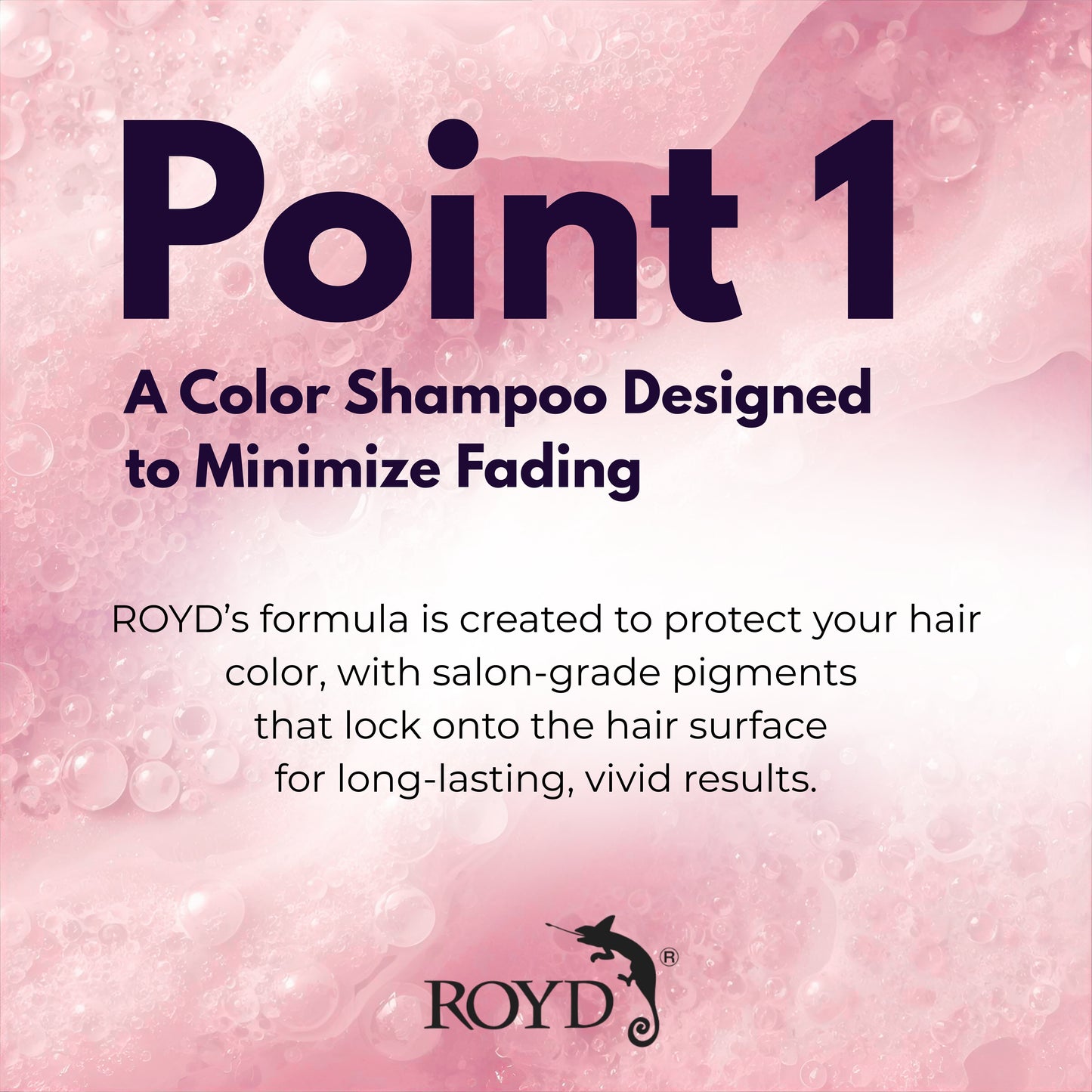 ROYD Color-Depositing Pink Shampoo 10.1 fl oz (300 mL) – Maintains Vibrant Pink Hair & Prevents Yellowing Japanese Hair Color Shampoo Made In Japan