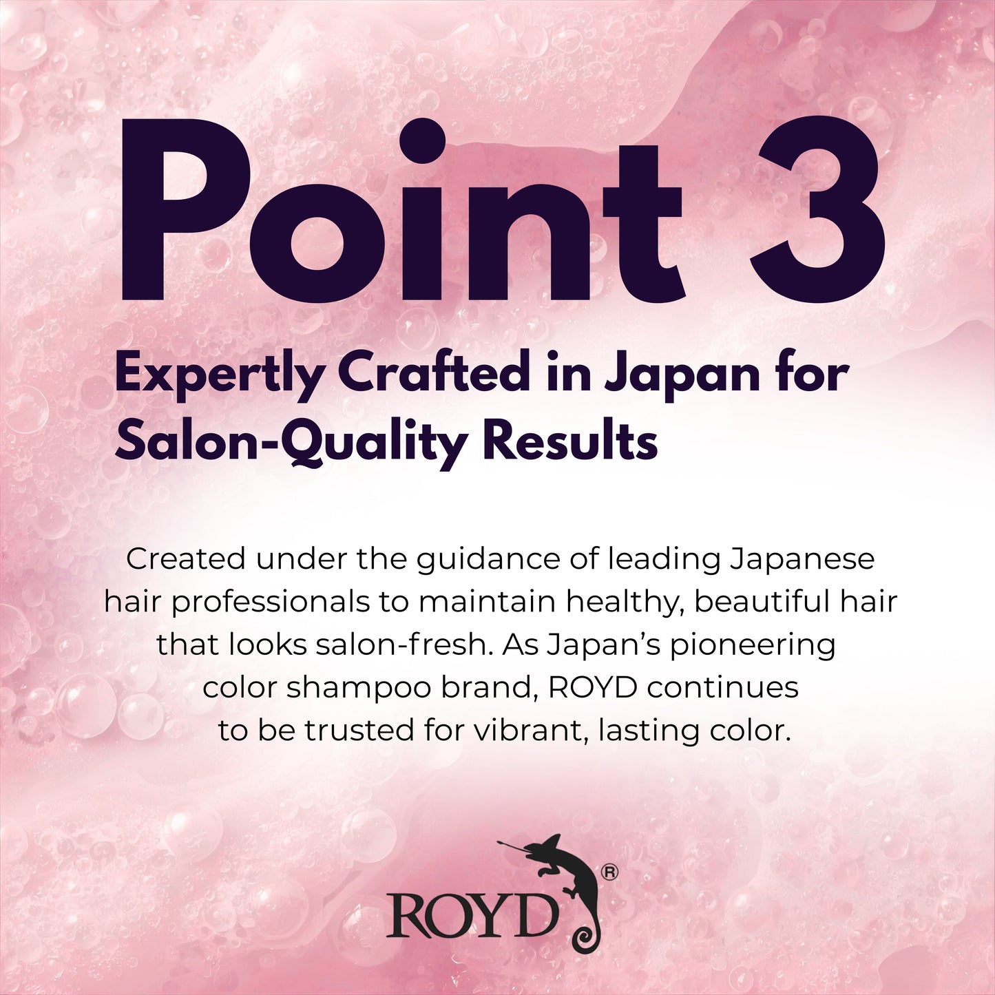 ROYD Color-Depositing Pink Shampoo 10.1 fl oz (300 mL) – Maintains Vibrant Pink Hair & Prevents Yellowing Japanese Hair Color Shampoo Made In Japan