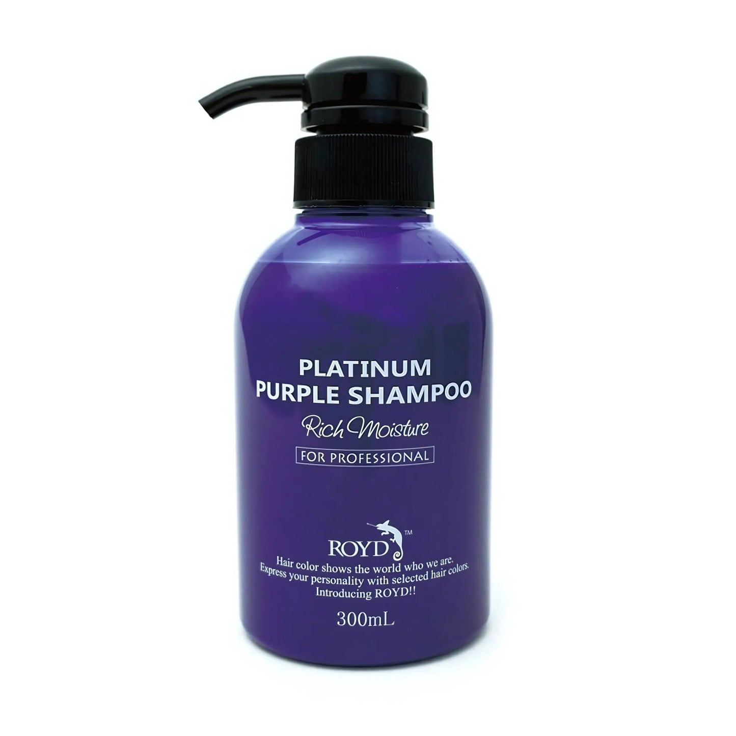 ROYD Color-Depositing Purple Shampoo 10.1 fl oz (300 mL) – Neutralizes Yellow Tones & Brightens Blonde, Silver, and Bleached Hair Japanese Hair Color Shampoo Made In Japan