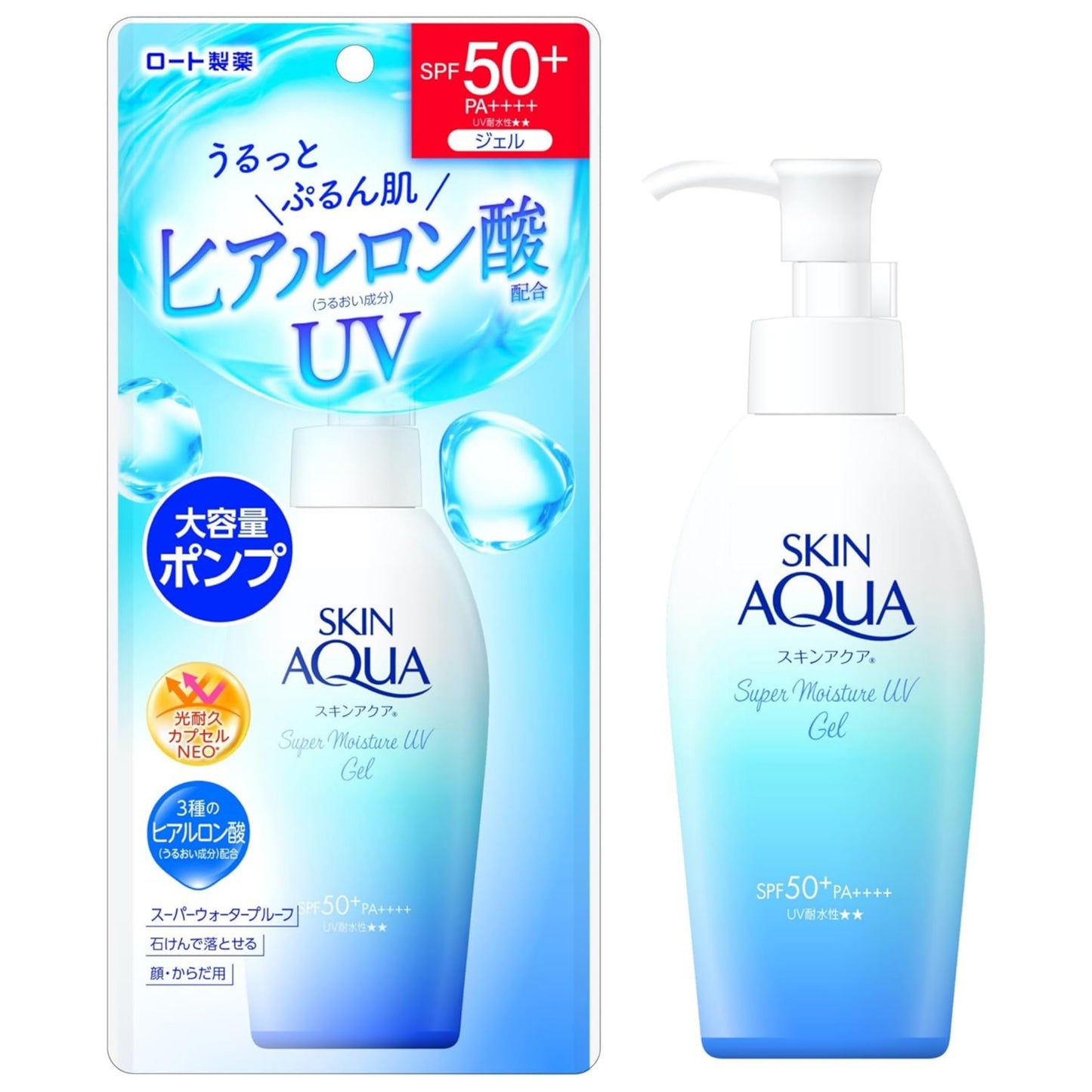 Skin Aqua Super Moisture UV Gel Pump 4.9 oz (140g) - SPF50+/PA++++