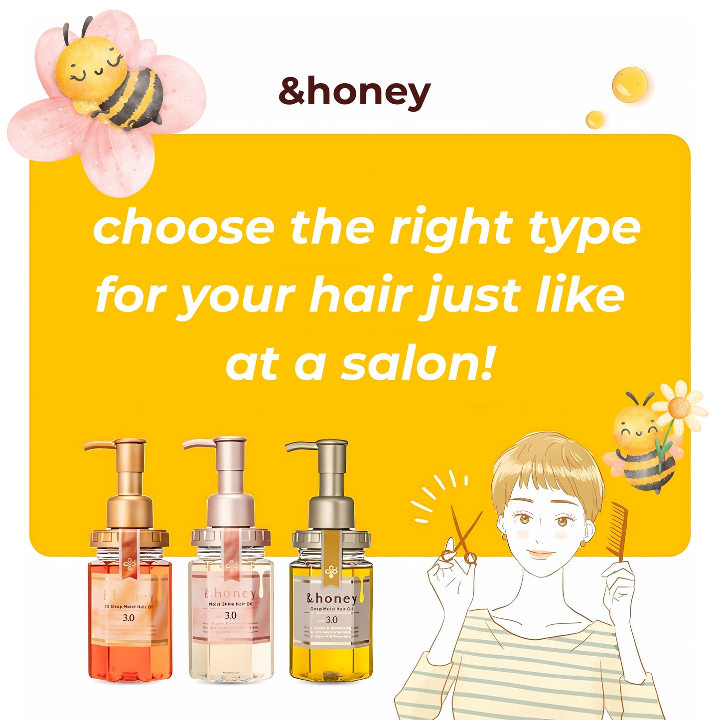 &honey EX Deep Moist Oil Step 3.0 - 3.4 fl oz (100 ml)
