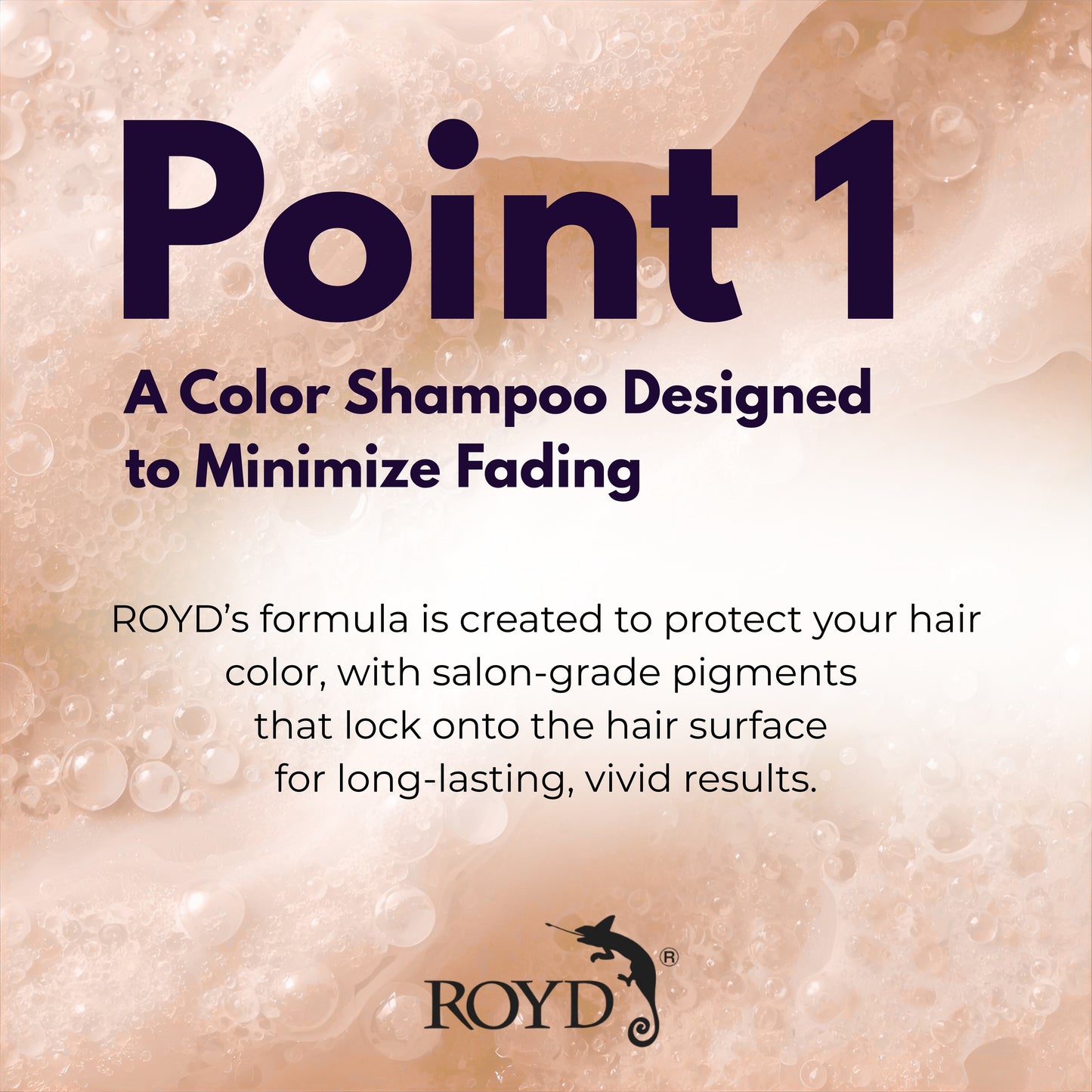 ROYD Color-Depositing Shampoo Virgin Brown 10.1 fl oz (300 mL) – Enhances and Maintains Rich Brown Hair Color Japanese Hair Color Shampoo Made In Japan
