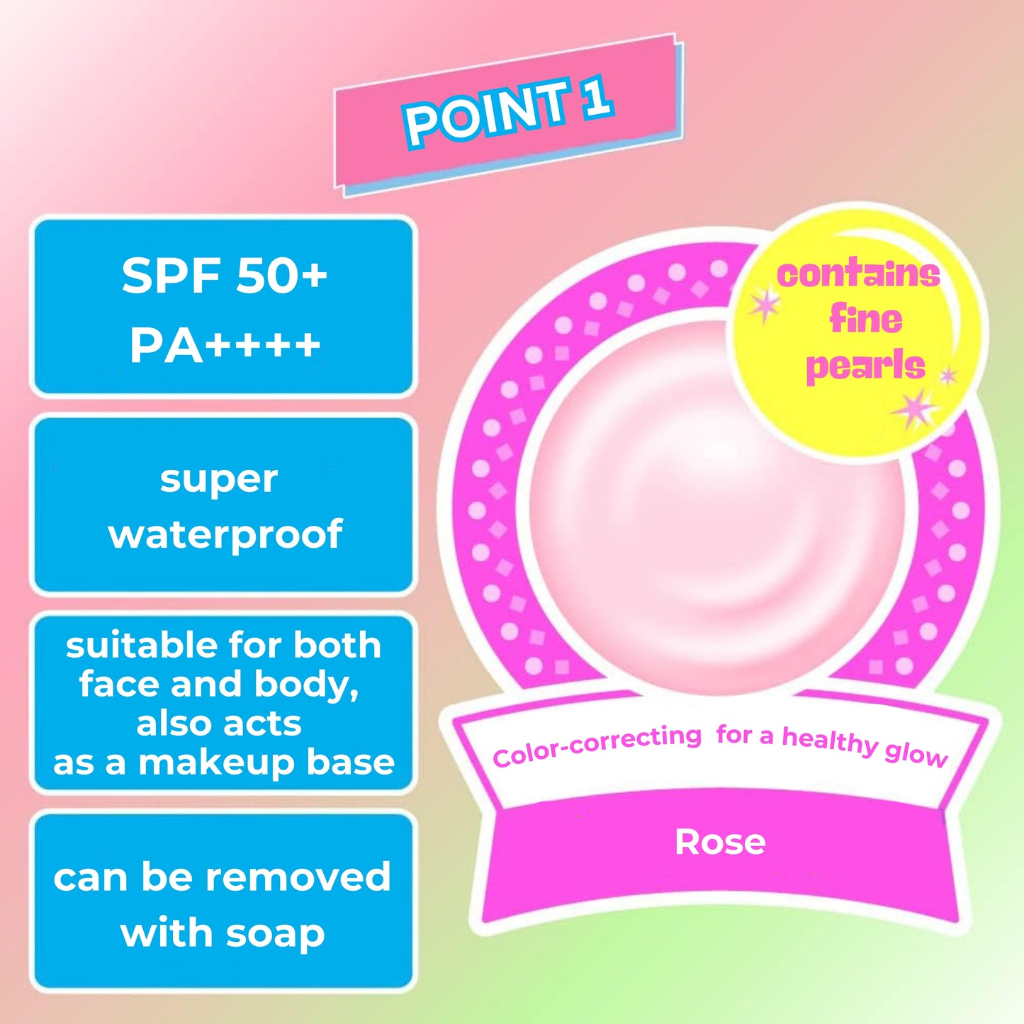 Skin Aqua Tone Up UV Essence Sunscreen, Rose, 2.8 oz (80g)- SPF50+/PA++++