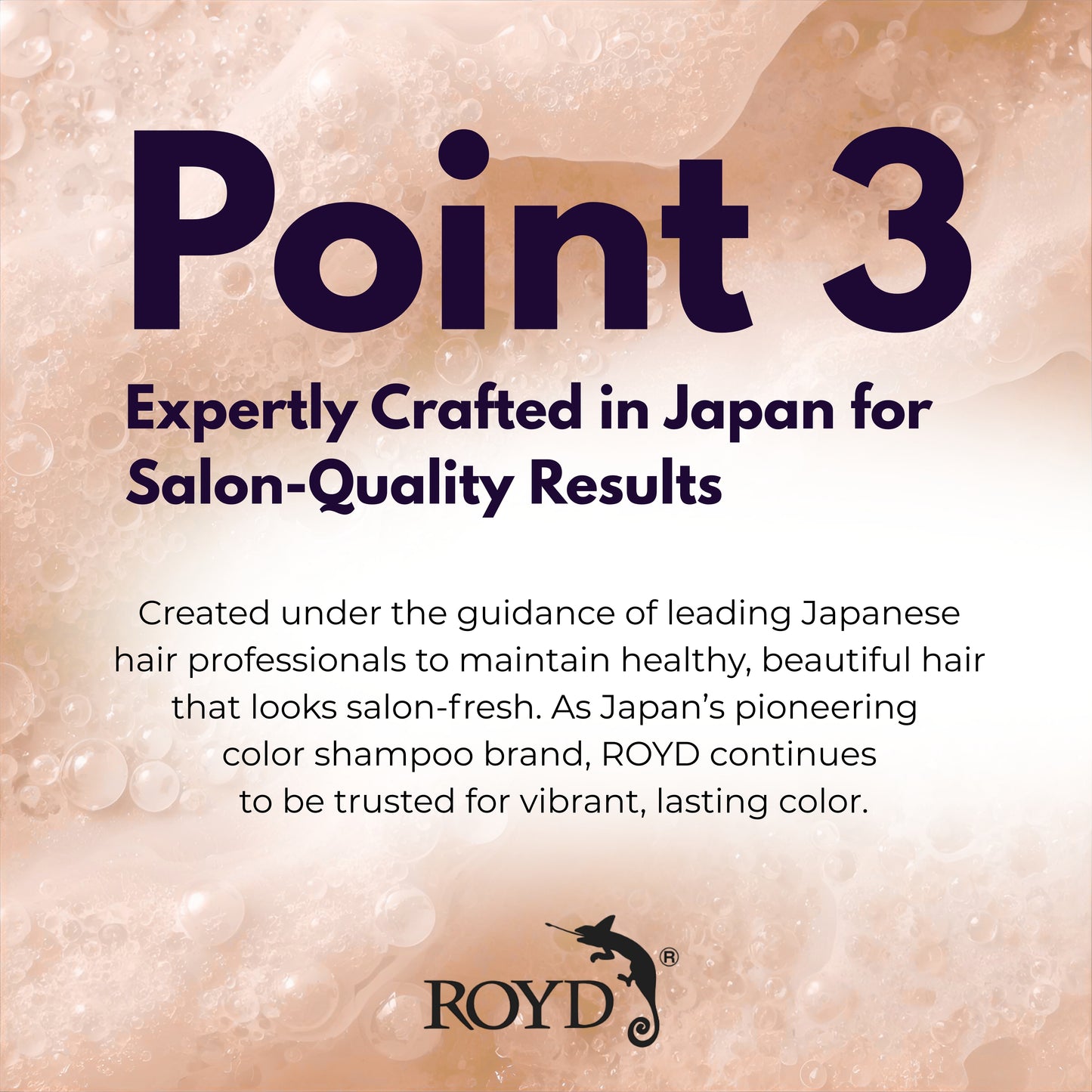 ROYD Color-Depositing Shampoo Virgin Brown 10.1 fl oz (300 mL) – Enhances and Maintains Rich Brown Hair Color Japanese Hair Color Shampoo Made In Japan