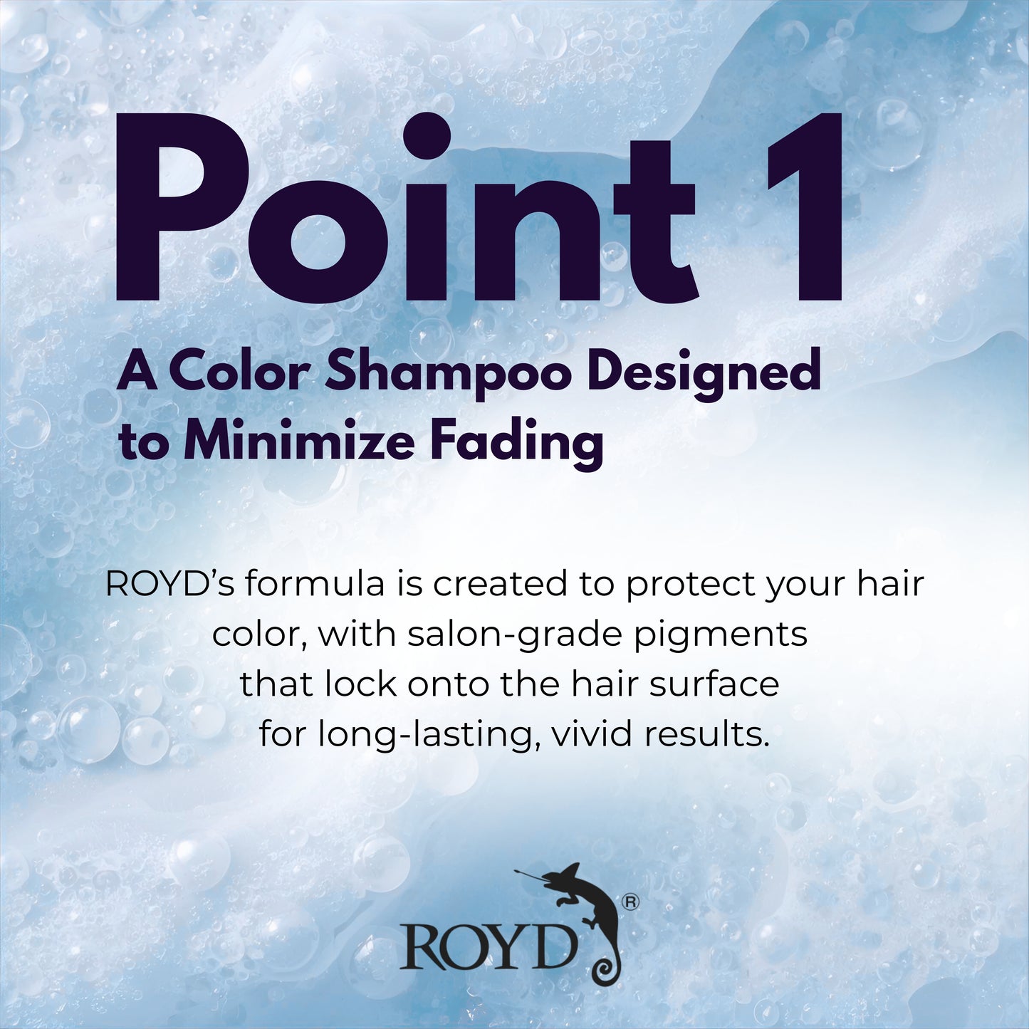 ROYD Color-Depositing Blue Shampoo 10.1 fl oz (300 mL) – Enhances Vibrant Blue Hair, Prevents Fading & Boosts Shine Japanese Hair Color Shampoo Made In Japan
