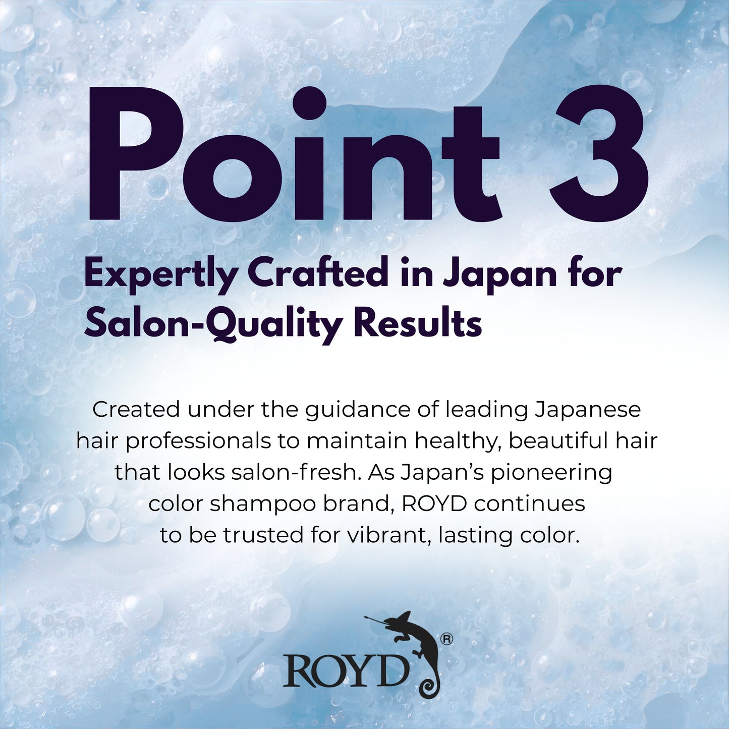 ROYD Color-Depositing Blue Shampoo 10.1 fl oz (300 mL) – Enhances Vibrant Blue Hair, Prevents Fading & Boosts Shine Japanese Hair Color Shampoo Made In Japan