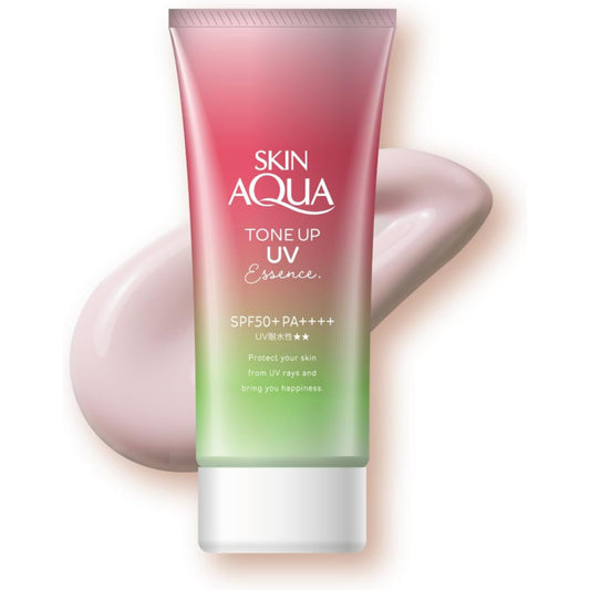 Skin Aqua Tone Up UV Essence Sunscreen, Rose, 2.8 oz (80g)- SPF50+/PA++++