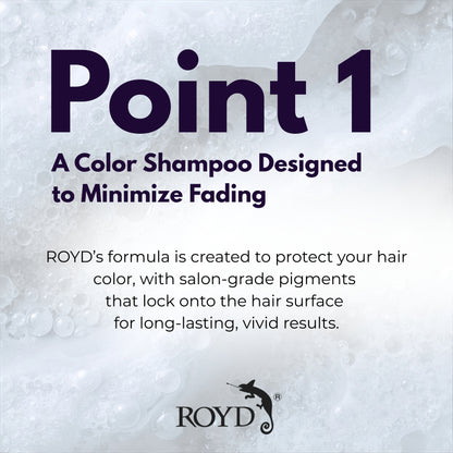 ROYD Color-Depositing Silver Shampoo 10.1 fl oz (300 mL) – Neutralizes Yellow Tones & Maintains Cool Ash Shades Japanese Hair Color Shampoo Made In Japan