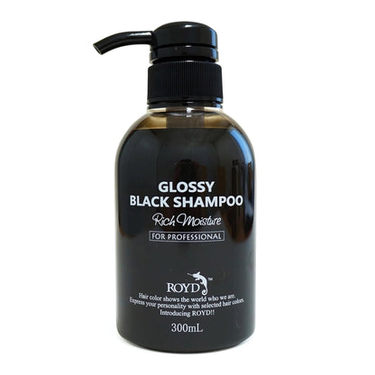 ROYD Color-Depositing Shampoo Glossy Black 10.1 fl oz (300 mL) – Protects and Maintains Deep Black Hair Color  Japanese Hair Color Shampoo Made In Japan