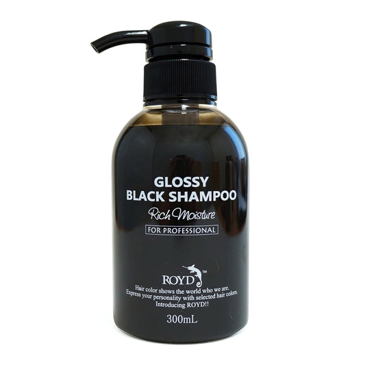 ROYD Color-Depositing Shampoo Glossy Black 10.1 fl oz (300 mL) – Protects and Maintains Deep Black Hair Color  Japanese Hair Color Shampoo Made In Japan