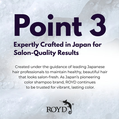 ROYD Color-Depositing Shampoo Glossy Black 10.1 fl oz (300 mL) – Protects and Maintains Deep Black Hair Color  Japanese Hair Color Shampoo Made In Japan