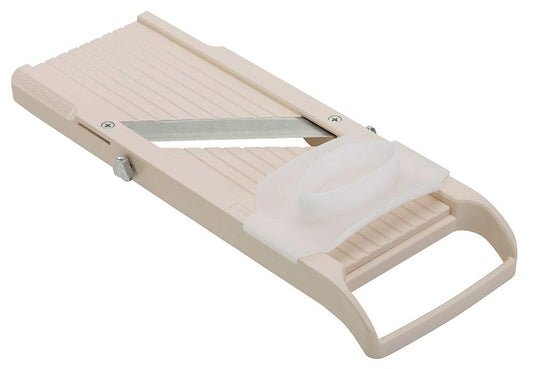 Benriner Super Standard Mandoline Slicer, Beige, 4 Stainless Steel Blades