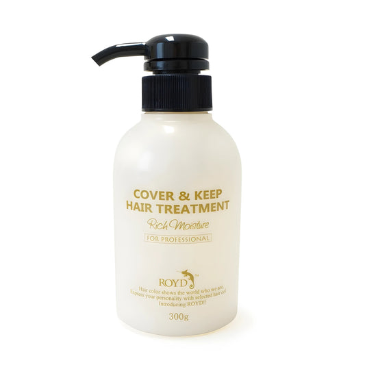 ROYD Cover & Keep Hair Treatment 10.58 oz (300 g) – Deep Conditioner for Color-Treated Hair, Protects Color & Restores Smoothness Made In Japan
