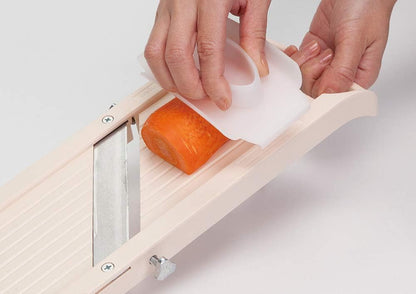 Benriner Super Standard Mandoline Slicer, Beige, 4 Stainless Steel Blades