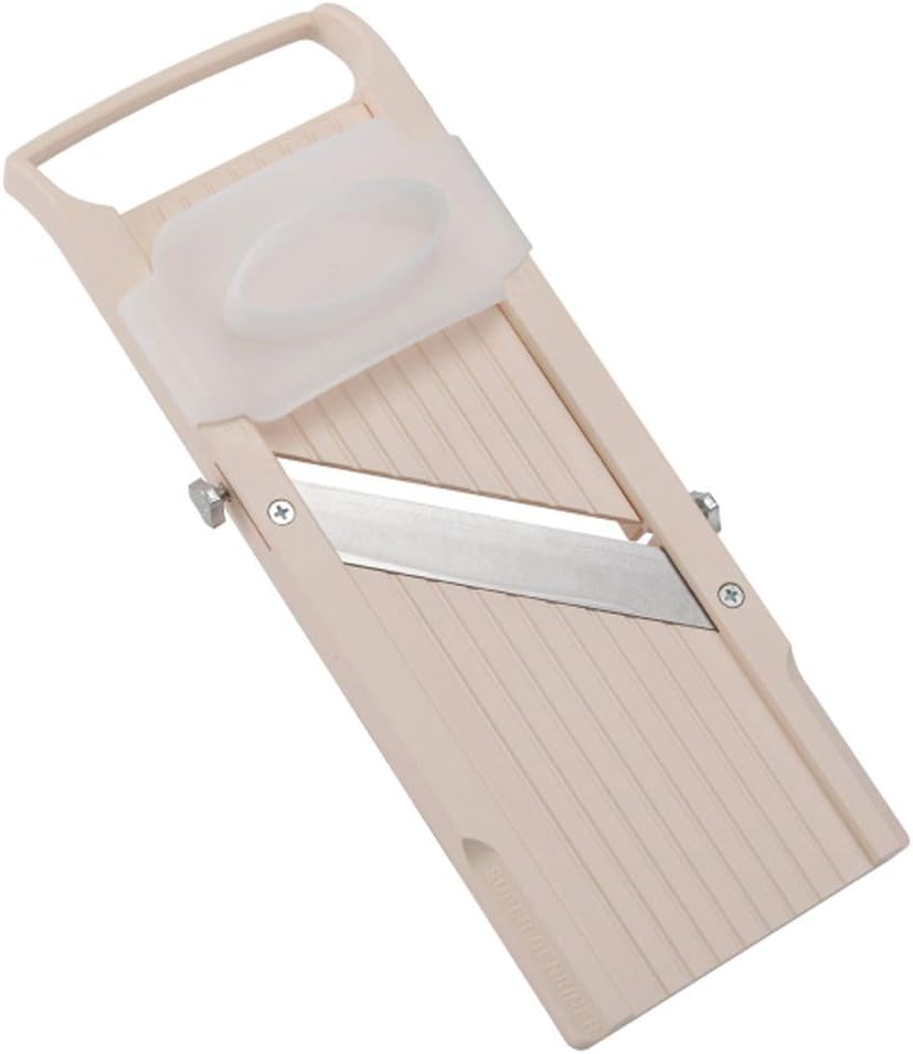Benriner Super Standard Mandoline Slicer, Beige, 4 Stainless Steel Blades