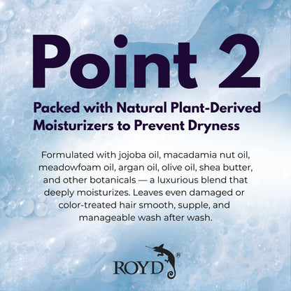 ROYD Color-Depositing Blue Shampoo 10.1 fl oz (300 mL) – Enhances Vibrant Blue Hair, Prevents Fading & Boosts Shine Japanese Hair Color Shampoo Made In Japan